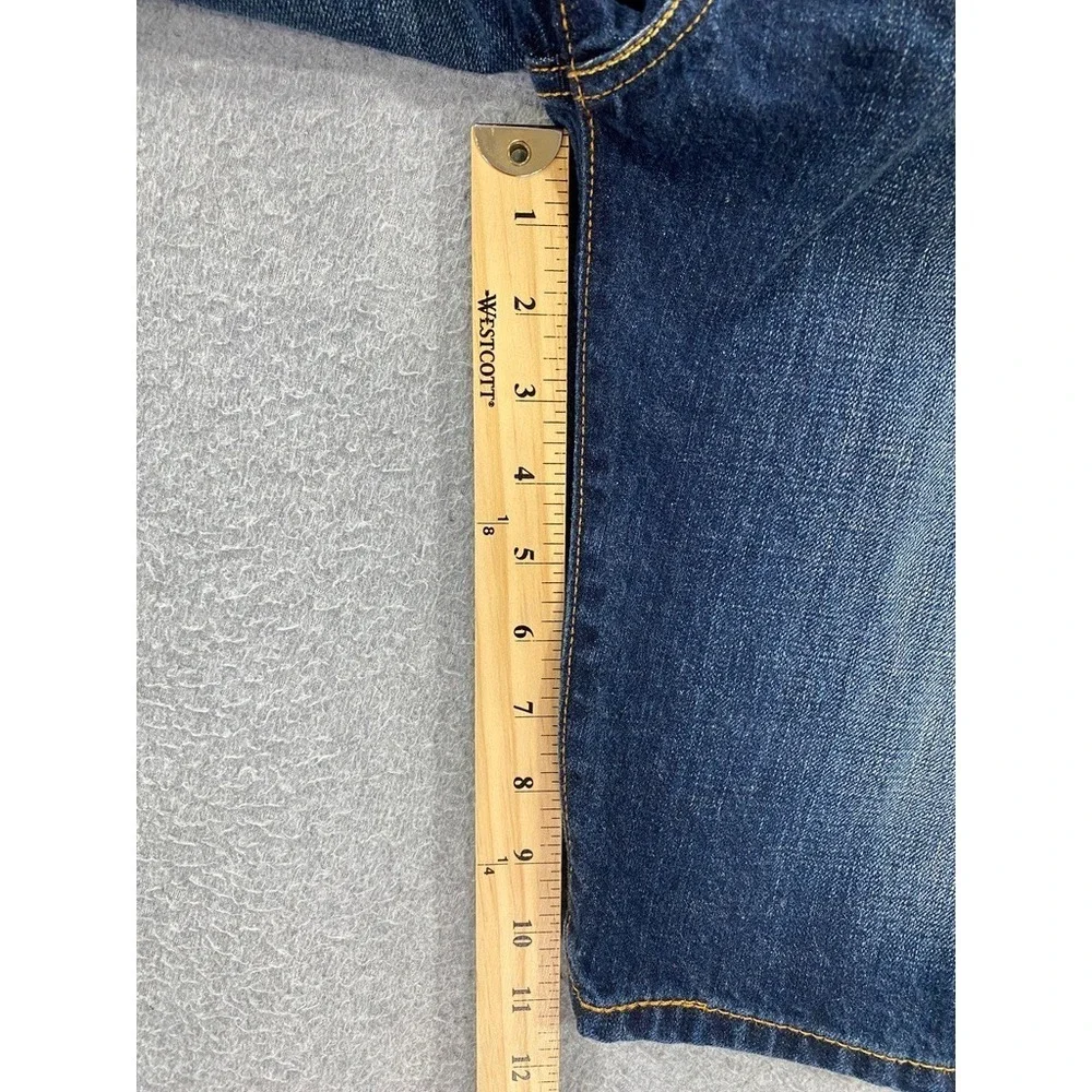 Levi's Jeans Shorts Mens 34 Blue 569 Loose‎ Straight Denim Jorts Medium Wash - Picture 4 of 11
